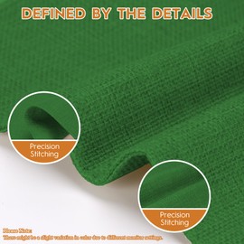 AuraNestle Placemats Set of 6 Linen Type Fabric Cloth Placemats, 18x12 Inch Double Layered Thick Wrinkle Free Heat Resistant Table Place, for Dining, Kitchen, Party (45 * 30cm, Dark Green)