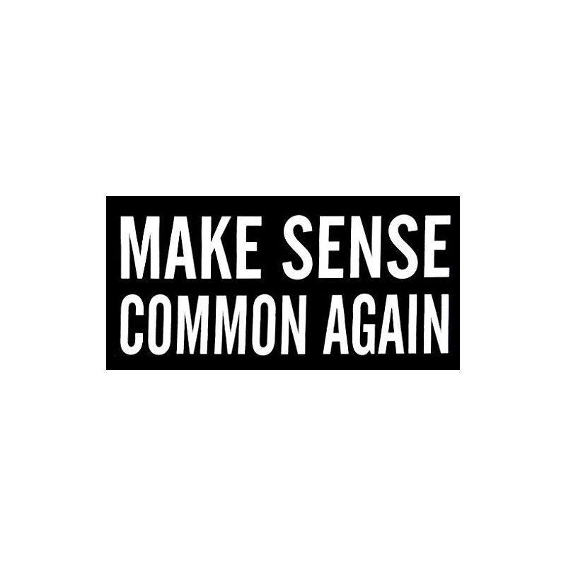 Let it Fly Make Sense Common Again Black & White