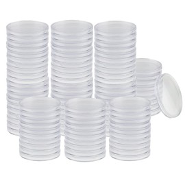XSAJU Coin Purse Coin Holder Commemorative Coin Storage Case 100 Pcs Inner Diameter 27mm Clear Case Coin Collection Collection Storage