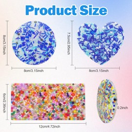 Cuackamily 4 Pieces Skin Picking Fidget Toys, Picky Pad Fidget Toy Set, Picky Party Pad Fidget Stress Anxiety Relief Reusable Sensory Toy for Skin Pickin Dermatillomania for Adults Children