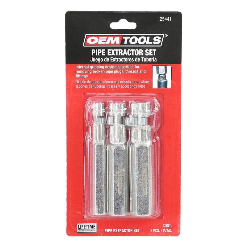 OEMTOOLS 25441 Internal Pipe Extractor Set, Ideal for Plumbing and
