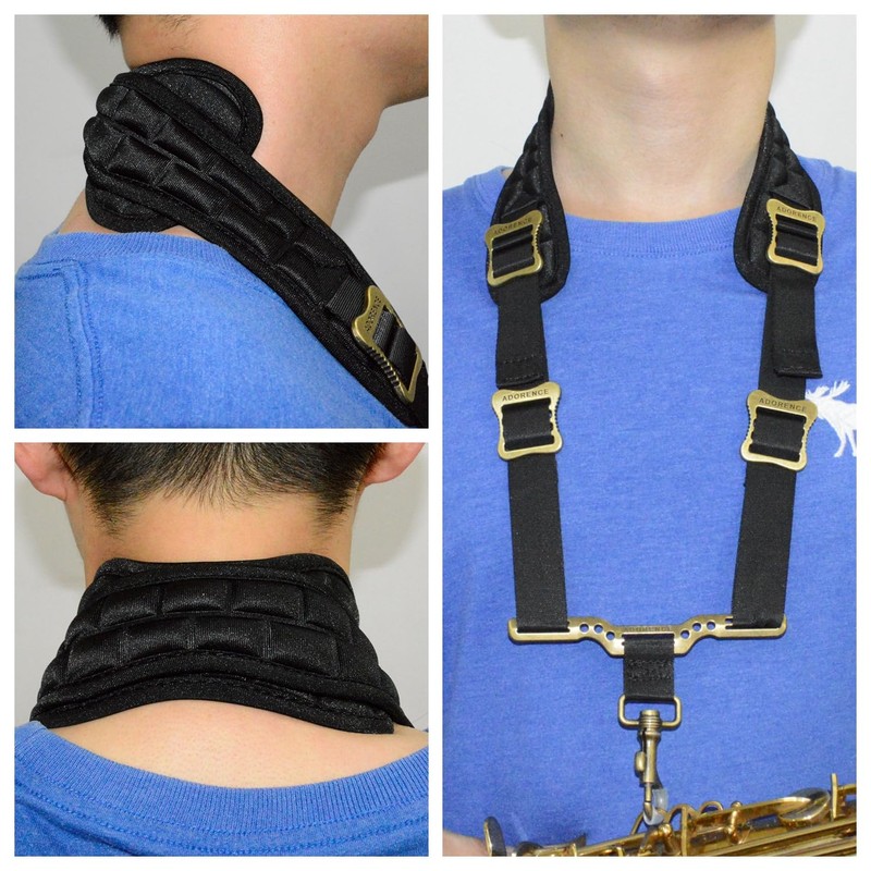 adorence Padded Saxophone Neck Strap - Sax Strap with Metal