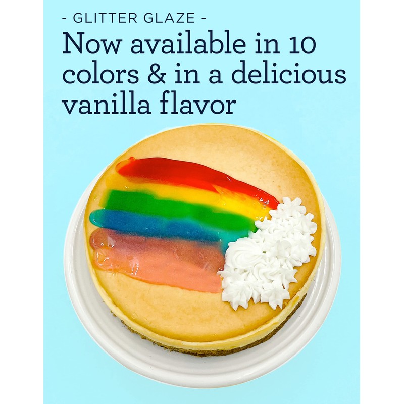 Satin Ice Gold Glitter Glaze - 10oz - Bottle