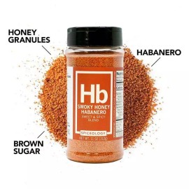Spiceology Smoky Honey Habanero  Sweet and Spicy BBQ 11 oz Spice Rub Smoking