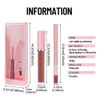 KXmzeG Matte Lip Liner Lip Gloss Set, Long Lasting Waterproof