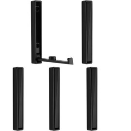 SOTECH Valvo Folding Hooks Matt Black 120 x 16 x 15 mm Pack of 5