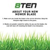 8TEN LawnRAZOR Blade Set for Toro Titan ZX MX Time