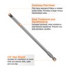 HARFINGTON 2pcs SL6 Magnetic SLotted Screwdriver Bits 6mm S2 Steel