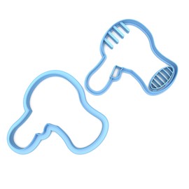 Sweet Prints Inc Set of 2 Hair Dryer Cookie Cutter - Dishwasher Safe (3.5")