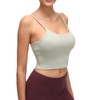 Lemedy brasier deportivo acolchado para mujer, playera sin mangas de