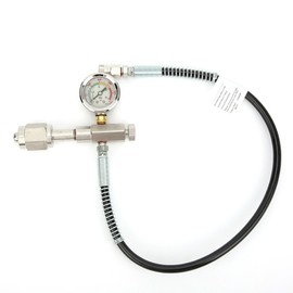 Outdoor Stainless Steel 347 Hex Gauge Valve High Pressure Black Air Filler Pipe Connector Adapter