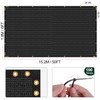 phepetroll 6 x 50FT Privacy Screen Fence Black Heavy Duty