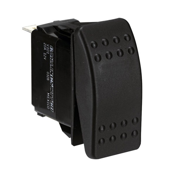 Paneltronics Switch DPDT Black On/Off/On Waterproof Rocker