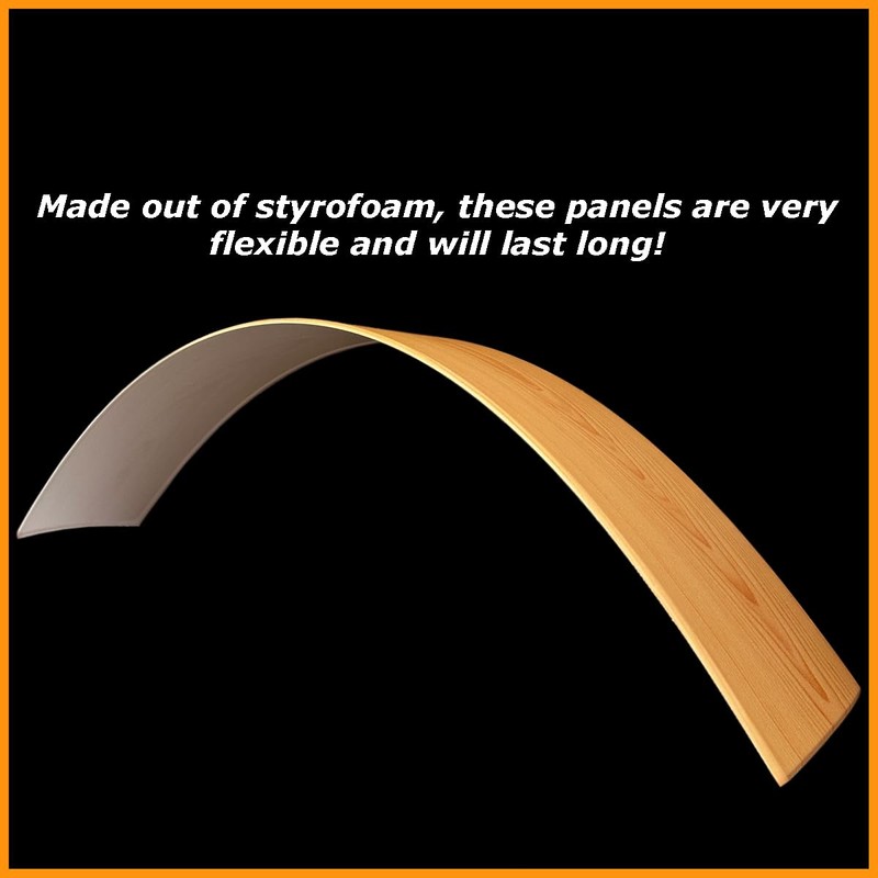 DIY Glue Up P02- Foam Ceiling Tiles Panel/Planks Pine Wood,
