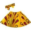 HongyuAmy - Juego de falda para bebé con estampado africano,