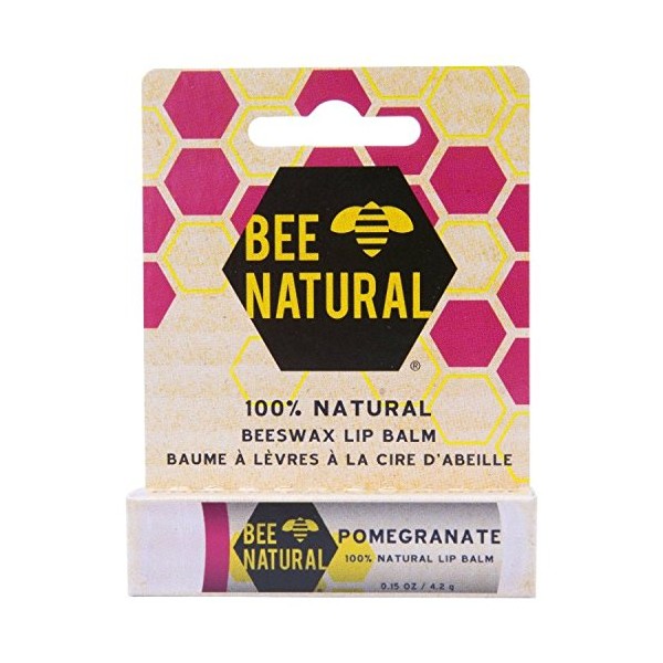 Bee Natural Lip Care Stick Pomegranate 4.25 g)