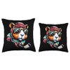 Ice Hockey Hamster Coolest Player Ever Throw Pillow