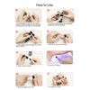 DUKASOU Semi Cured Gel Nail Strips, 28 pcs Gel Nail