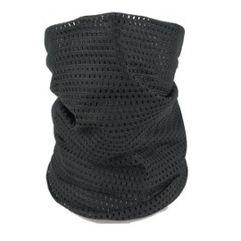 Qmfive Tactical Camouflage Scarf, Unisex Multi-Purpose Military Headband / Facial Cover / Bandana for Combat, Hunting, Climbing, Hiking, Outdoor Cycling, black