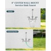 Phivan Commercial Mop Sink Faucet with Vacuum Breaker, Wall Mount