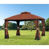 SCOCANOPY Replacement Canopy Top Cover for Oakmont Gazebo L-GZ717PST-C, 810213583,(Rust