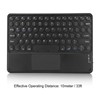 10in Wireless Bluetooth Touchpad Keyboard Retro Round Keycap Ergonomic Magnetic