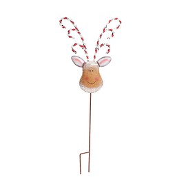 Waroom Home Metal Yard Sign Stakes - Handmade Cute Happy Holidays Board Sign Decoration for Indoor & Outdoor Lawn Garden, Reindeer, Magic Design