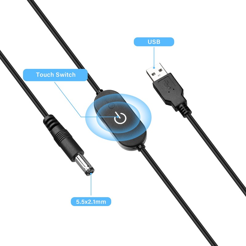 GINTOOYUN LED Strip Touch Dimmer 12 V 3 A USB