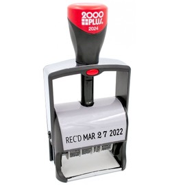 MaxMark 2024 Heavy Duty Date Phrase Stamp, Large Date Size - Exclusive 12-Year Band - Black Ink