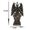 MystiKraft 15" Height Large Baphomet On Globe Statue Sabbatic Goat