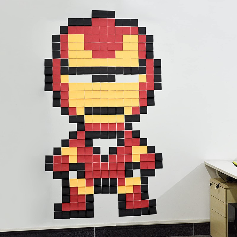 ZCZN 8 Assorted Colour Sticky Notes, 76 x 76 mm,100