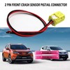 LIZAPUS 2-Pin Front Crash Sensor Pigtail Wire Connector Compatible with