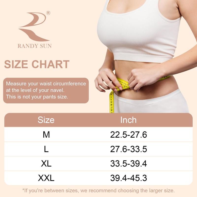 RANDY SUN Lower Back Brace for Women, Lightweight Compression Back