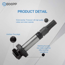 ECCPP Portable Spare Car Ignition Coils Compatible for Jaguar XF/ XJ8/ XJR/XK/ XK8/ XKR/S-Type/Super/Vanden Plas 2003-2010 Replacement for UF519 C1427(Pack of 4)