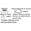 HS Shutter Magnets & Cabinet Magnet Latch, Magnetic Hardware, 4