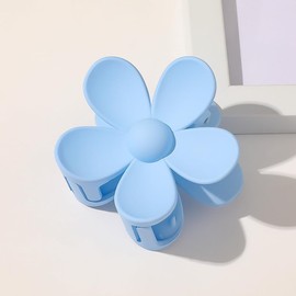 Blue Hair Claw Clips Flower Hair Clips – Big Cute Claw Clip, Large Hair Clip Strong Hold for Women Thin Hair for Women Thick Hair,Clips and Barrettes