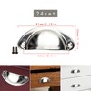 Shell Door Handles, 24 Pieces Retro Metal Kitchen Drawer Cabinet