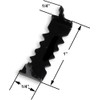Small 1" No Nail Sawtooth Picture Hangers - Black Oxide
