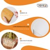Homtop Glass Food Storage Containers with Lids 6 Pack(25oz/37oz/50oz), High