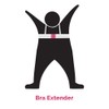 Pregnancy Bra Extender with Two-Hooks (Value 6-Pack of 3 Black