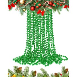 UKDeals Direct UKDD® 10m Long Christmas Bead Chain - Christmas Shiny Bead Garlands - Christmas tree Decorations (Dark Green)