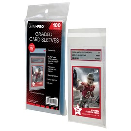 Ultra PRO - PSA Graded Card Slab Resealable Sleeves (100 ct.) - Ultimate Collectible Sports Cards Protection, Trading Cards, & Graded Cards, Keep Valuable Card Slabs Clean & Safe Against Scratches