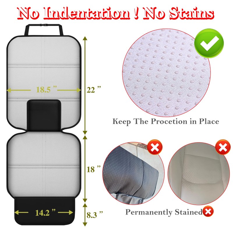 Meolsaek Car Seat Protector, Seat Protector for Child Car Seats