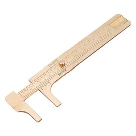 Brass Vernier Caliper, 0-100mm Portable Double Scale Vernier Caliper Jewelry Measuring Ruler Measurement Tool for Coins, Jewelry, Bodhi, Olives, Jade