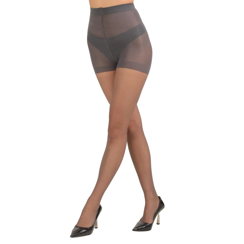 Paralinda 3 Pairs Women's 20D Pantyhose with Control Top and