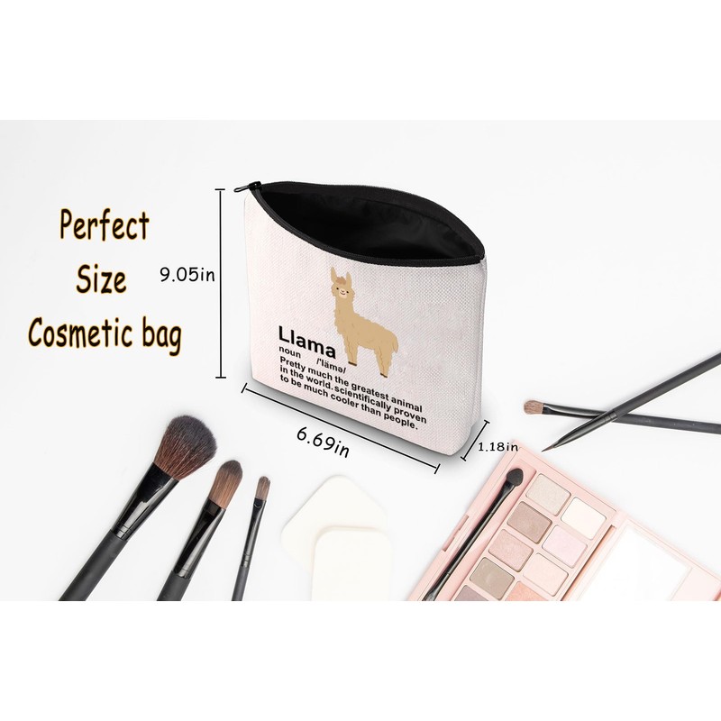 JNIAP Llama Lover Gift Llama Definition Cosmetic Bag Wildlife Farm