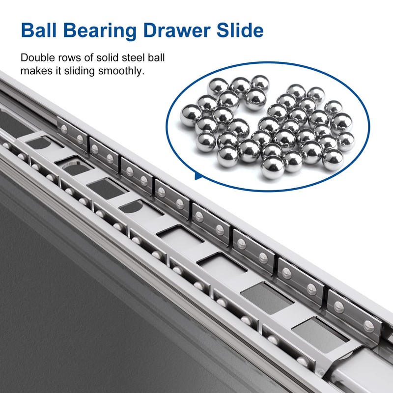 VADANIA 40" Heavy Duty Drawer Slide with Lock #VD1551, 150lb