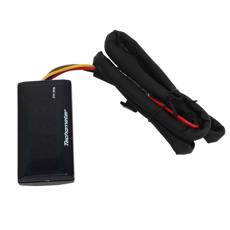 Motorcycle Tachometer DC 12V Ultra Thin LCD Waterproof Backlight for