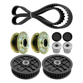 Pulley Belt Kit Fit for Toro TimeMaster 20199 20200 20975 20976 20977 TurfMaster 22205TE 22207 22200 Exmark ECKA30 ECS180 CKA30000, Replace 131-4529 125-2532 121-9100 120-1920 120-3335, with Sprockets