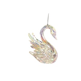 Gisela Graham Acrylic Christmas Ballerina Swan Decoration